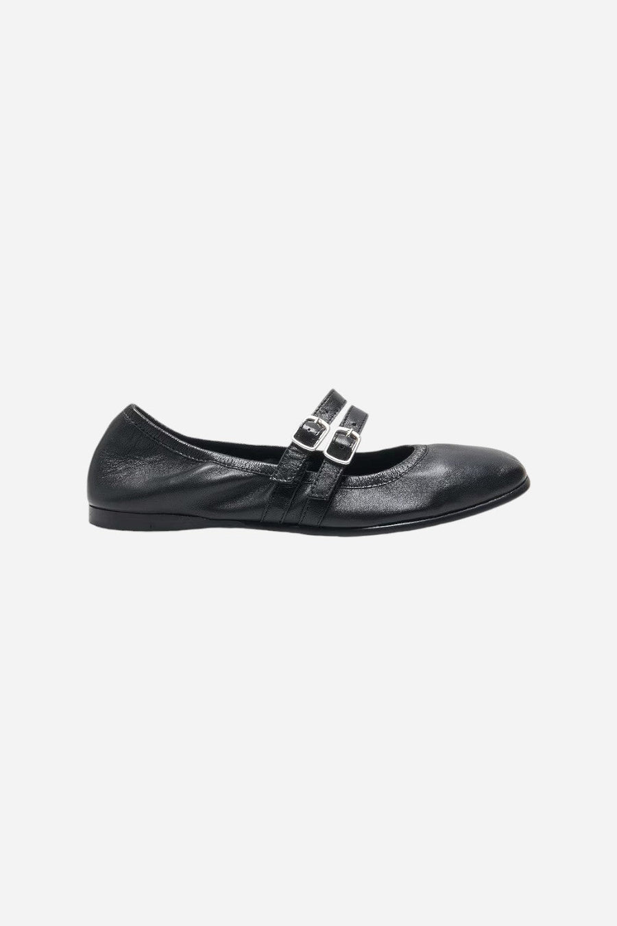 Free People Gemini Ballet Flat Black – front view
