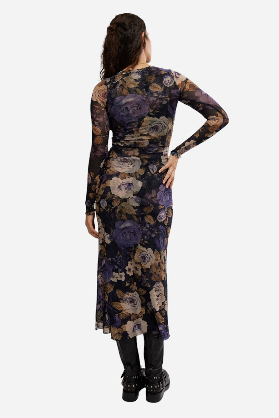 Free People Gianni Maxi in Denim Combo – flat lay