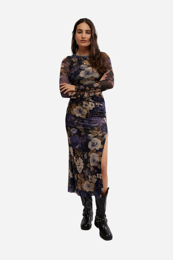 Free People Gianni Maxi in Denim Combo