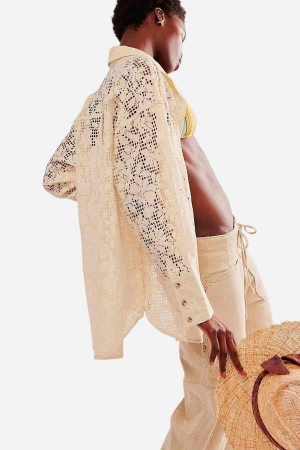 Free People In Your Dreams Buttondown in Tea