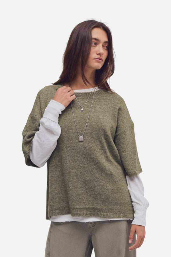 Free People Margot Sweater Tee in Kalamata