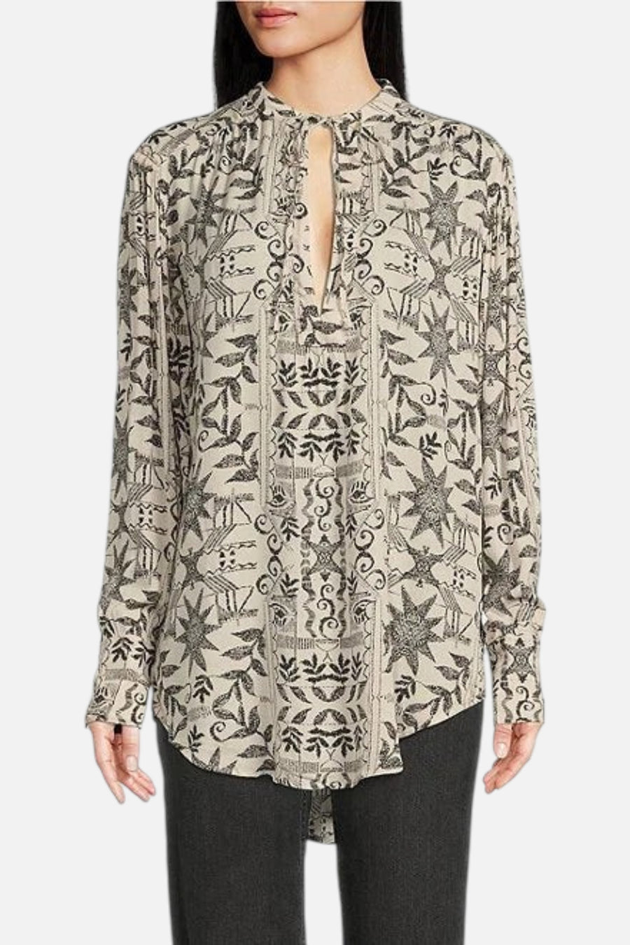 Free People Mia Tunic in Tea Combo – front view
