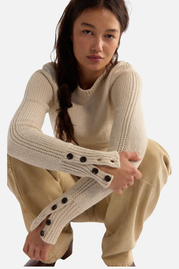 Free People Mila Pullover in Sugar Swizzle