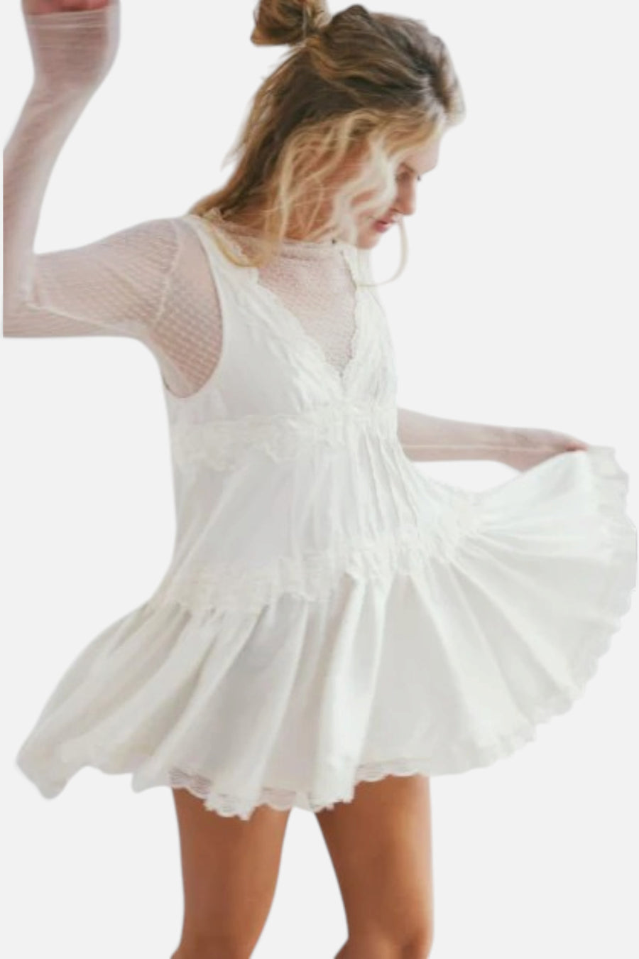 Free People Minding My Business Top in Tea – detail