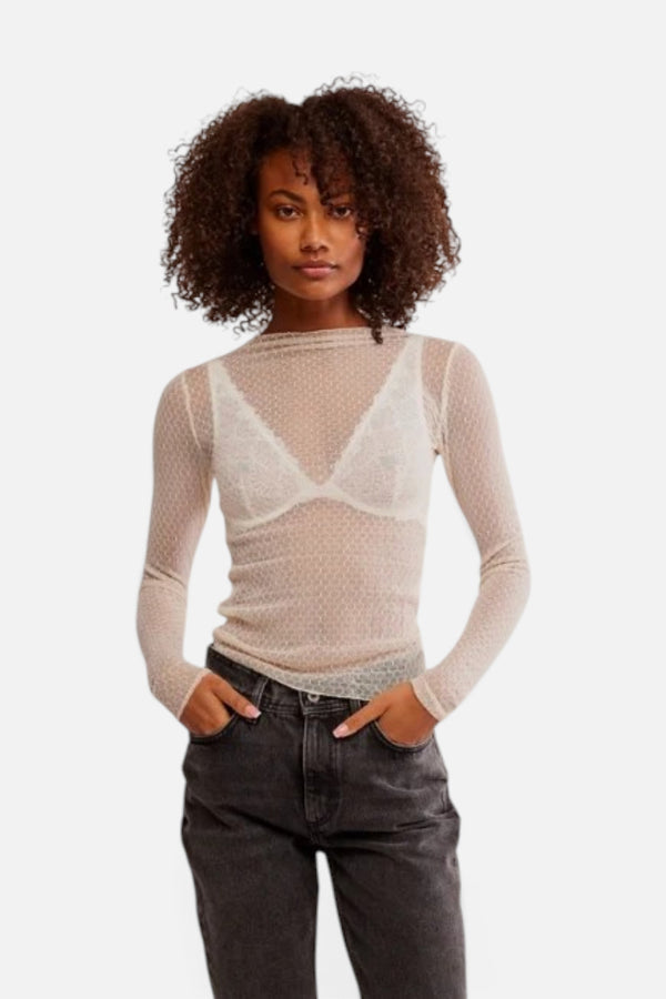 Free People Minding My Business Top in Tea