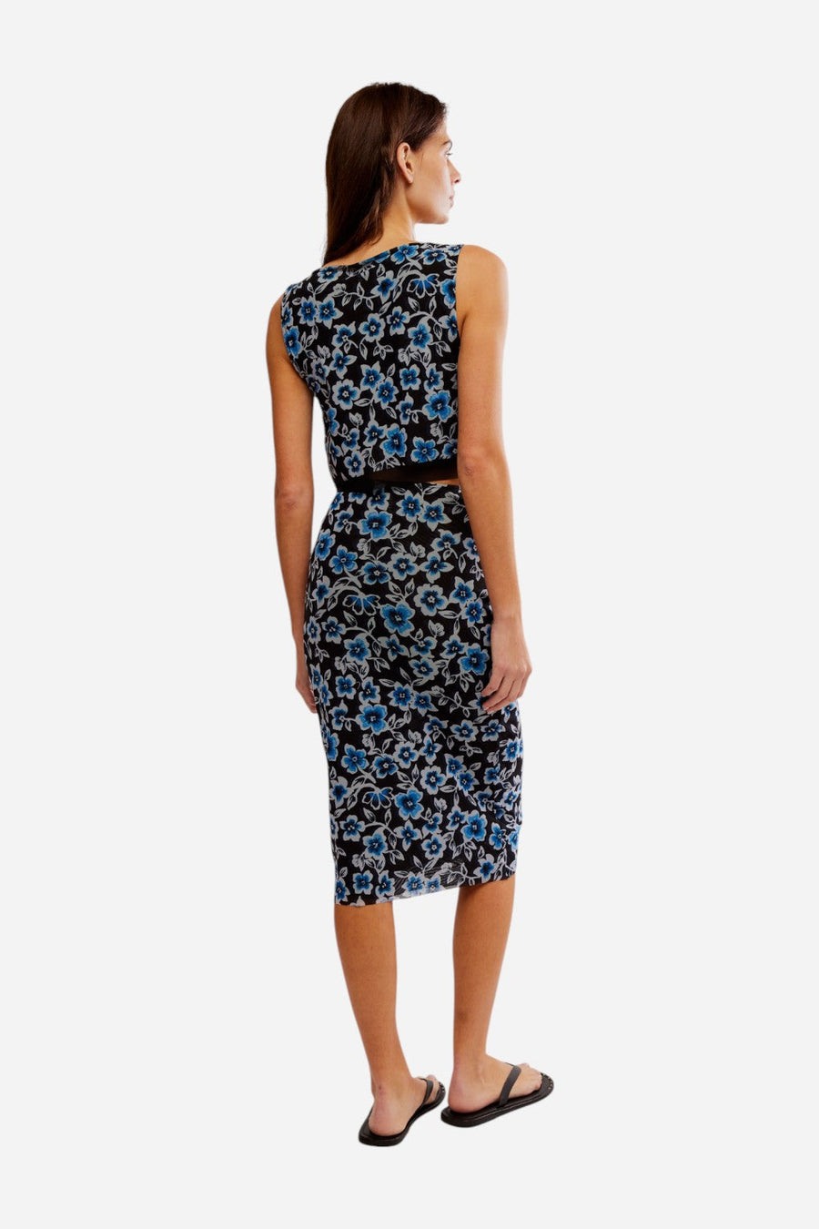 Free People Mona Skirt Set in Black Combo – side view