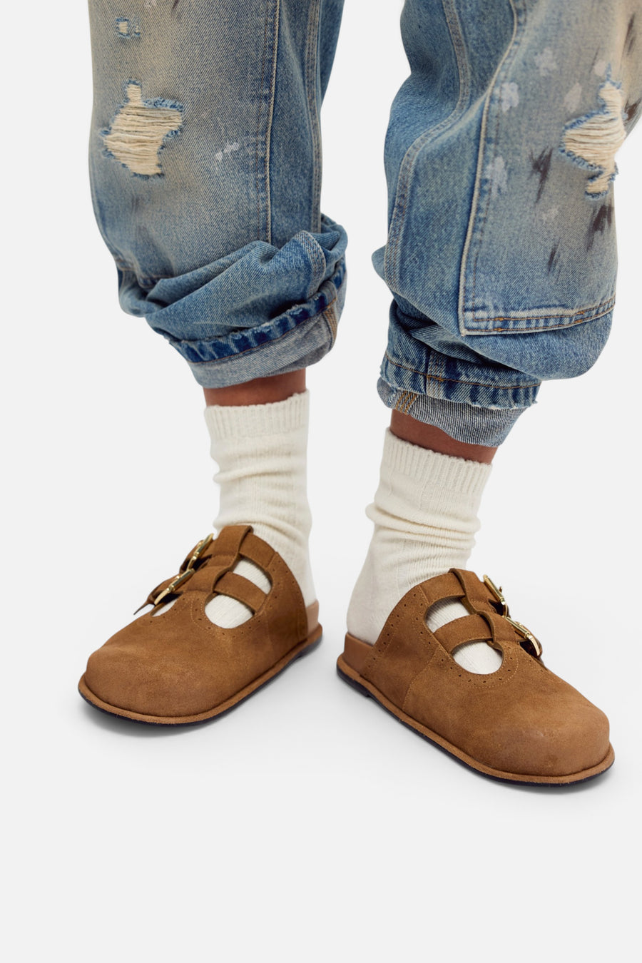 Free People Nordic Knit Sock Pack in Lime Cream – alternate