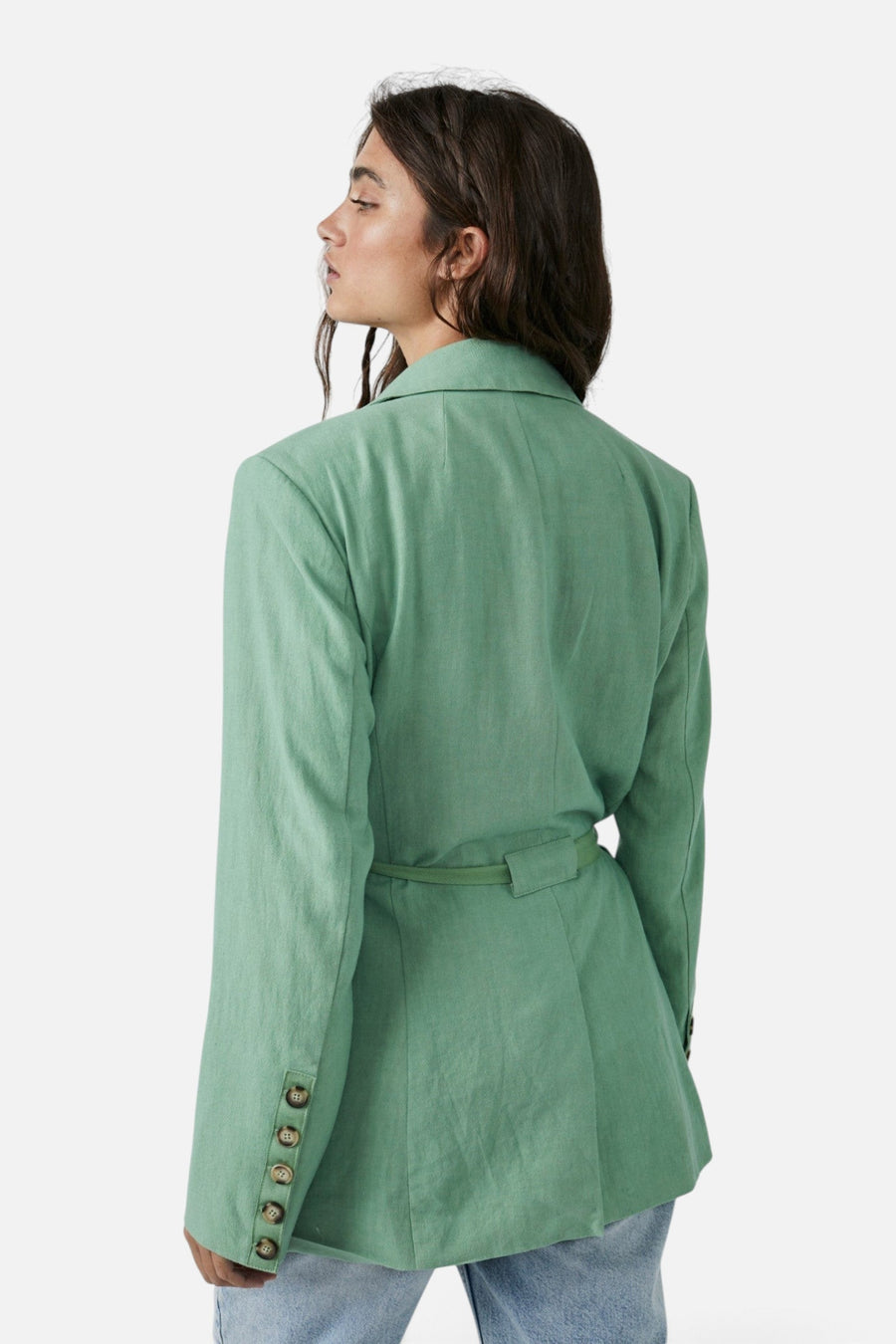 Free People Olivia Blazer in Grassland – side view