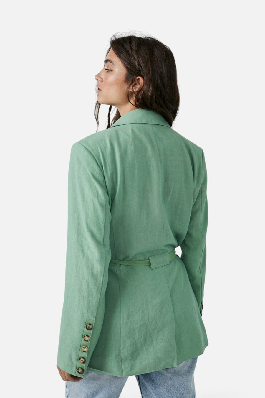 Free People Olivia Blazer in Grassland – side view