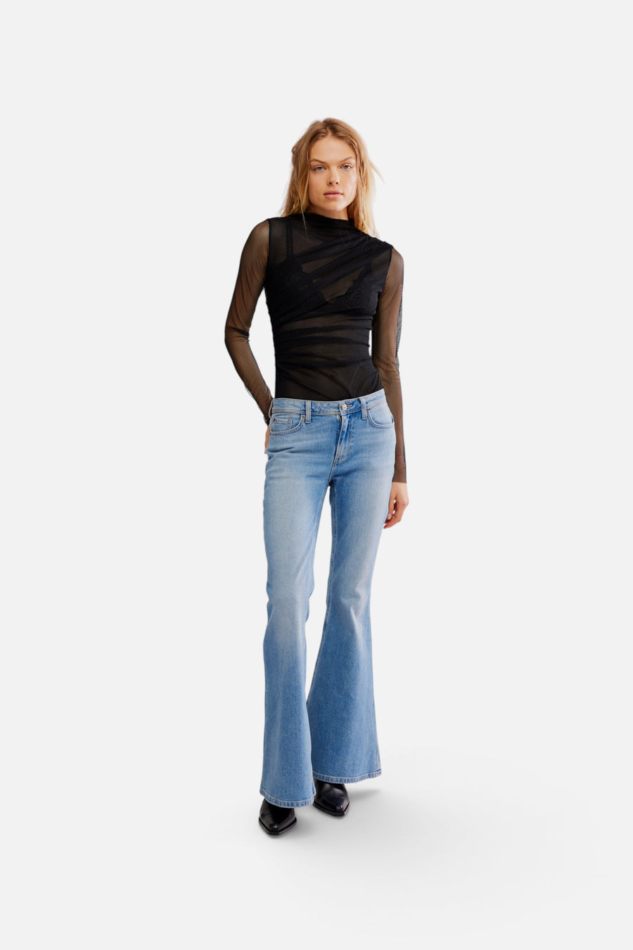 Free People On My Way Bodysuit in Black – alternate