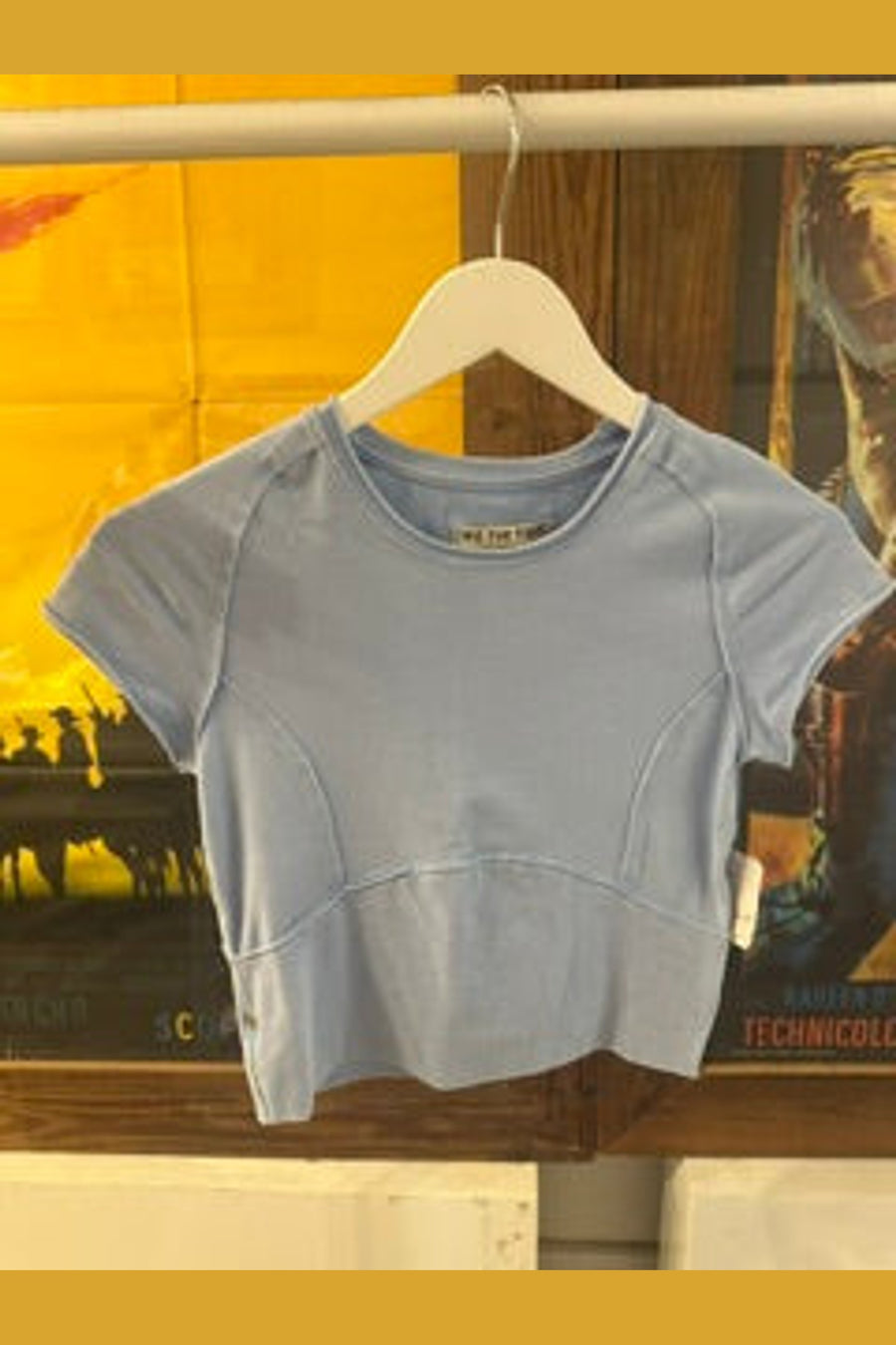 Free People Protagonist Tee in Dream Blue – front view