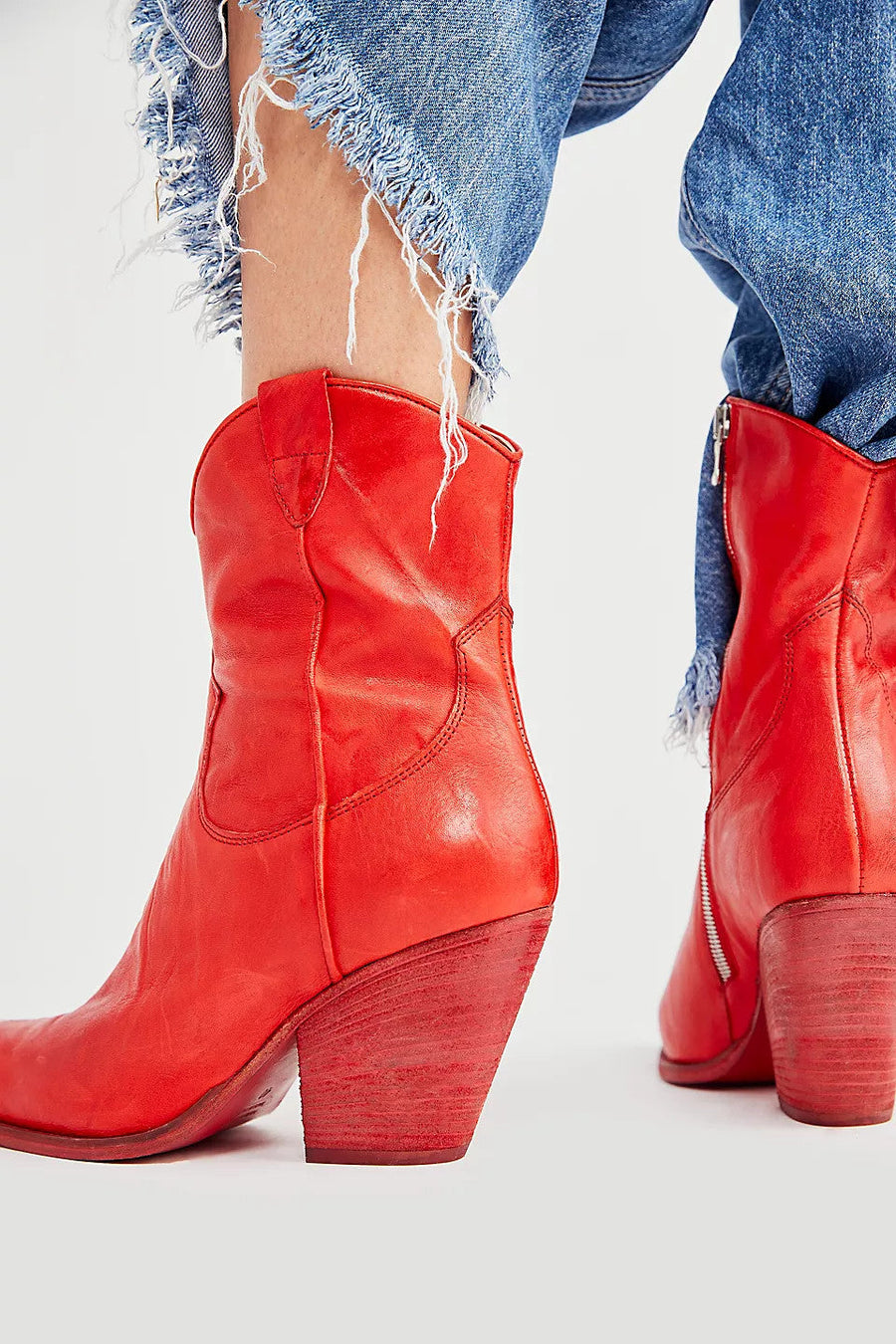 Free People Shoes Brayden Western Boots in Flame – alternate
