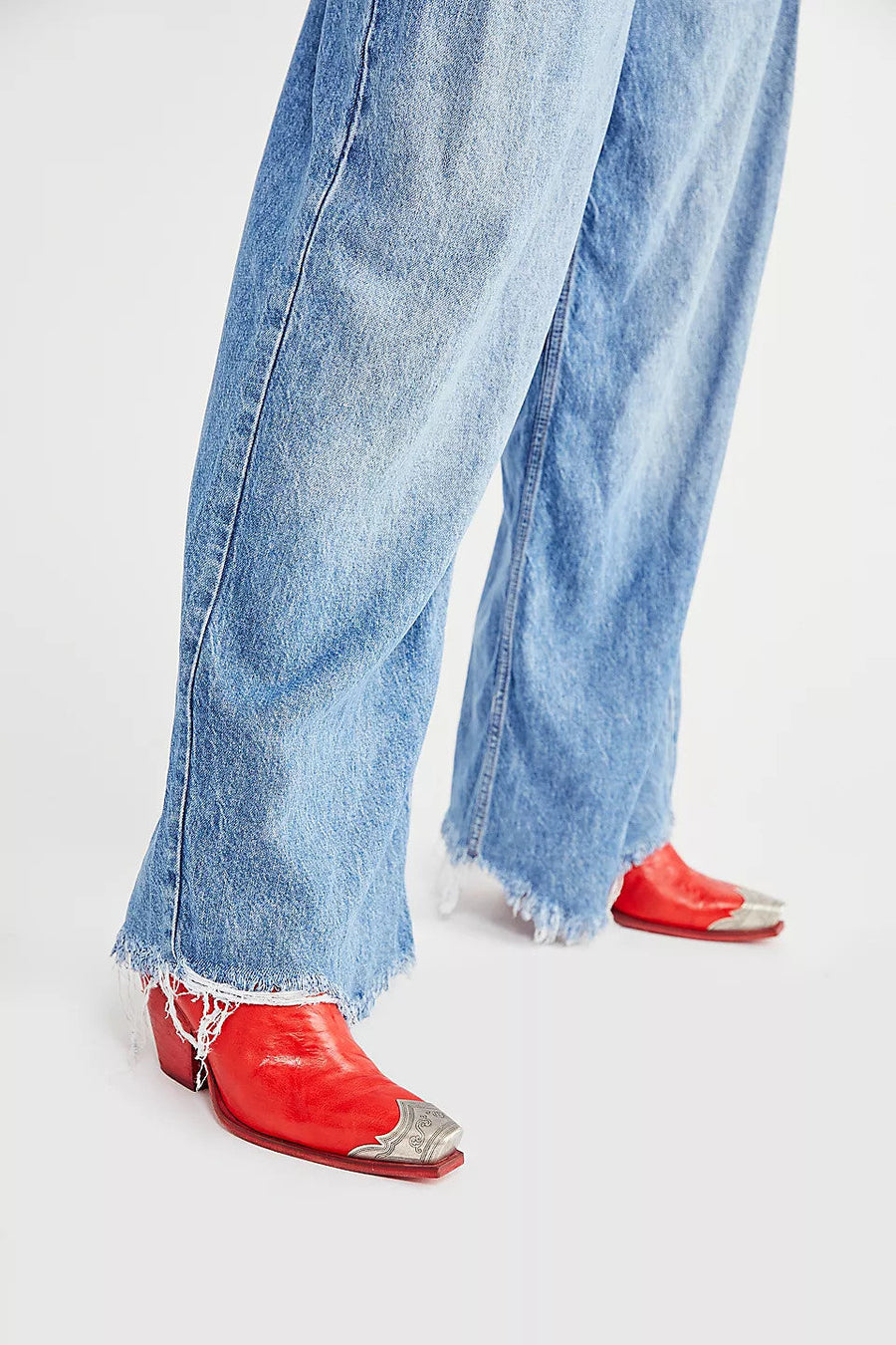 Free People Shoes Brayden Western Boots in Flame – detail