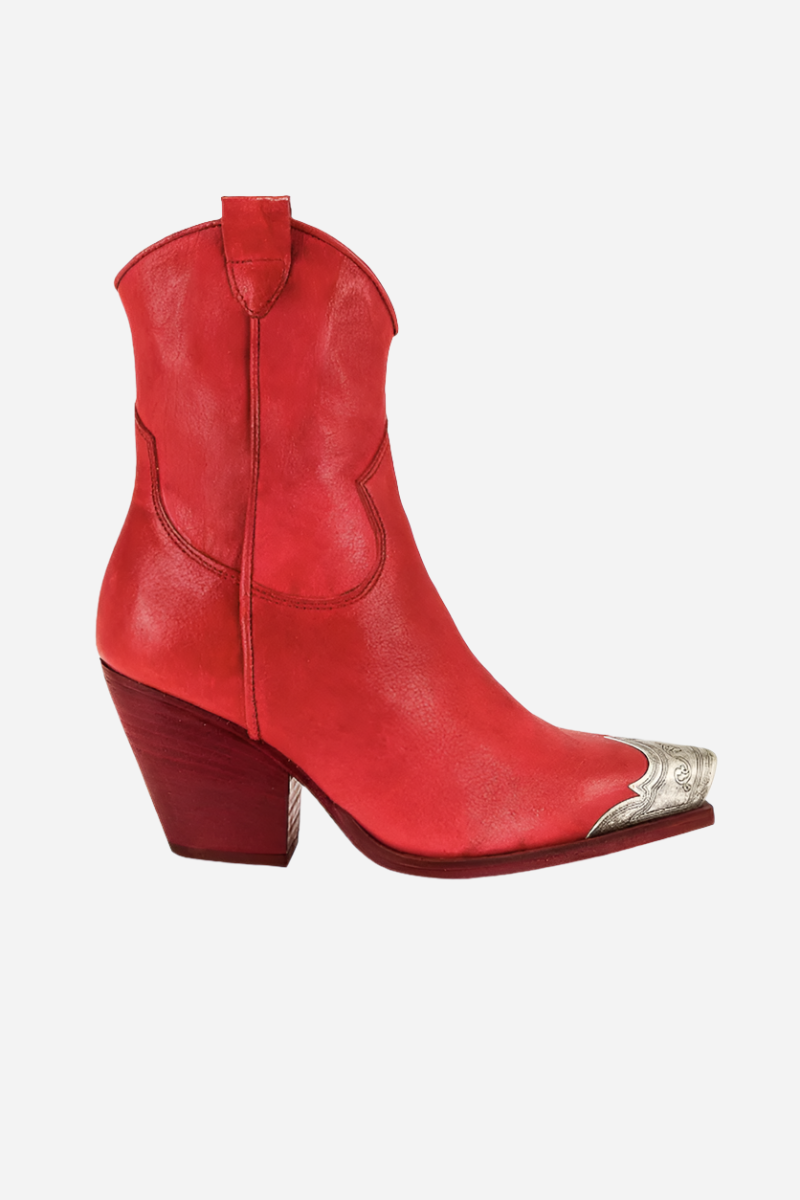 Free People Shoes Brayden Western Boots in Flame – front view