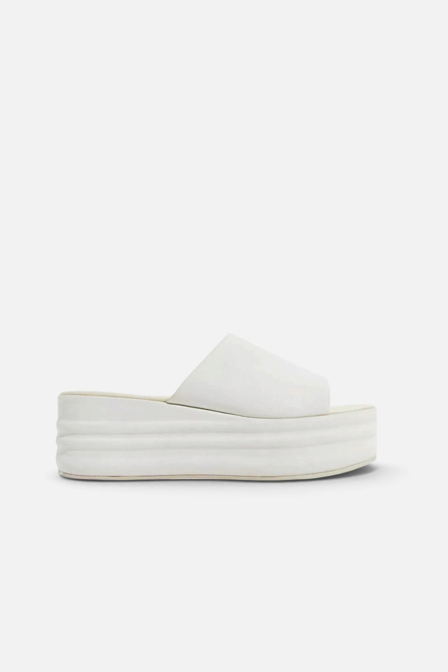 Free People Shoes Harbor Flatform Sandals in Vanilla – side view