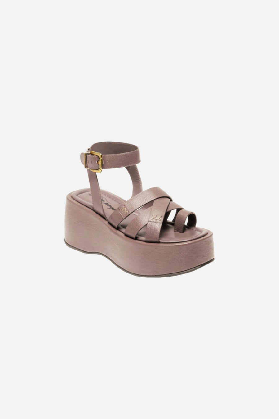 Free People Shoes Hazel Flatform Sandals in Ember – back view