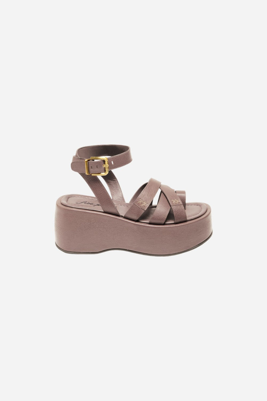 Free People Shoes Hazel Flatform Sandals in Ember – front view