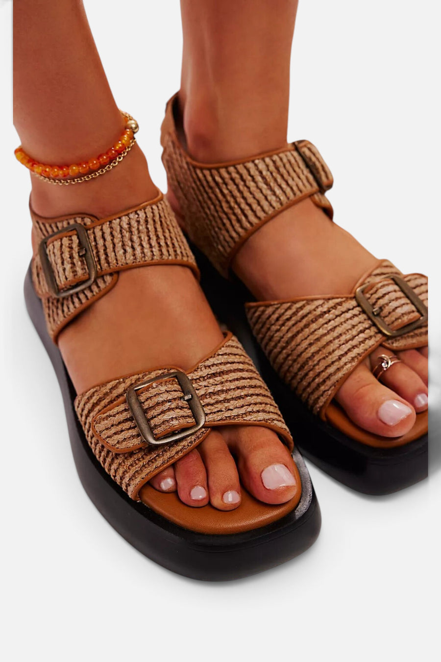 Free People Shoes Mandi Weave Sandals in Natural – alternate