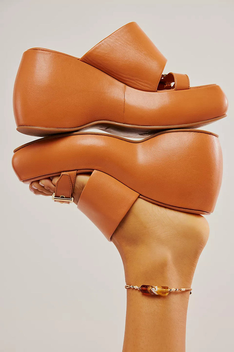 Free People Shoes Mila Minimal Wedges in Vachetta – alternate
