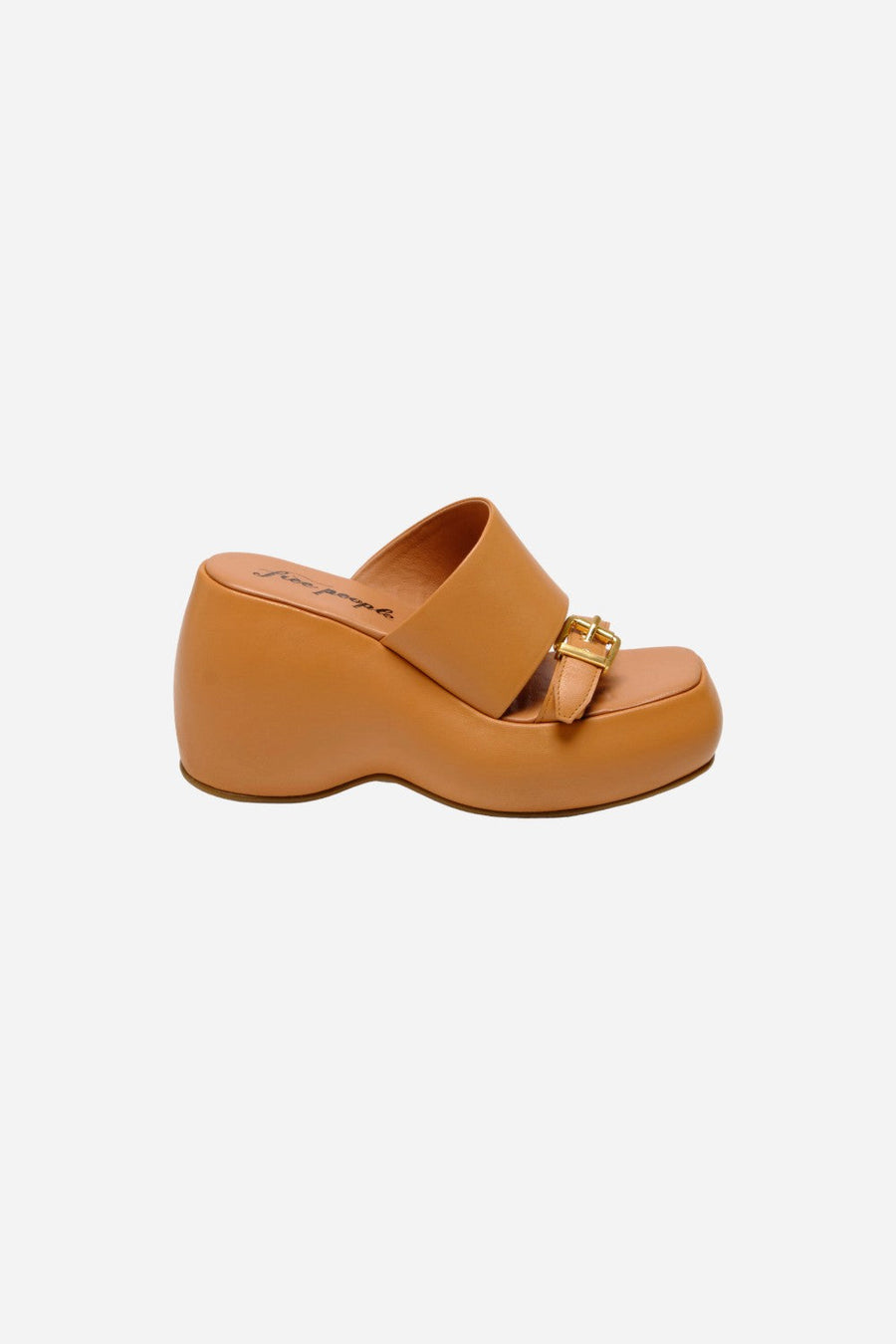 Free People Shoes Mila Minimal Wedges in Vachetta – front view