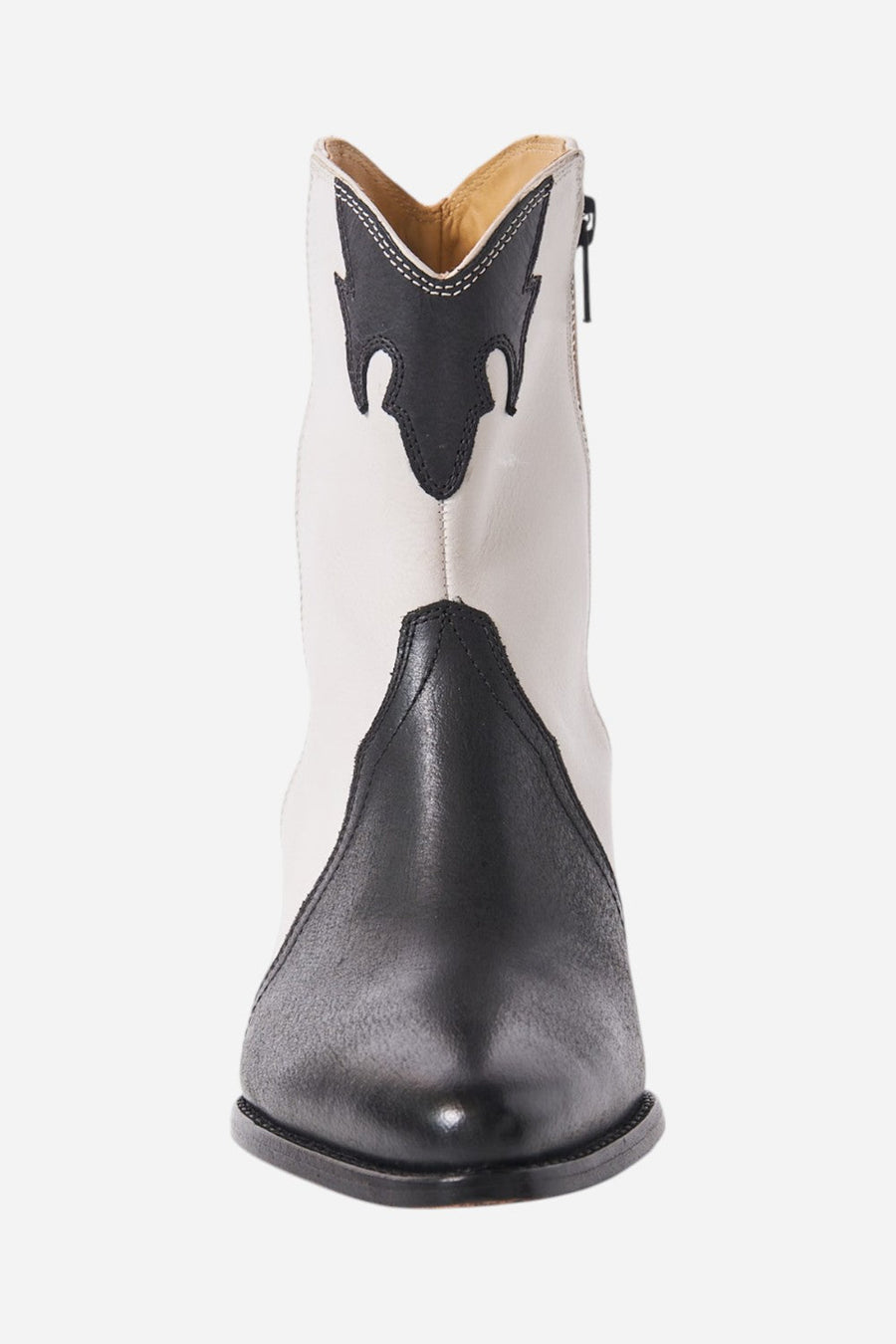 Free People Shoes New Frontier Western Boot in Arctic Fox Combo – detail