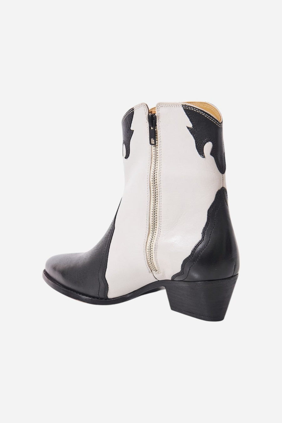 Free People Shoes New Frontier Western Boot in Arctic Fox Combo – side view