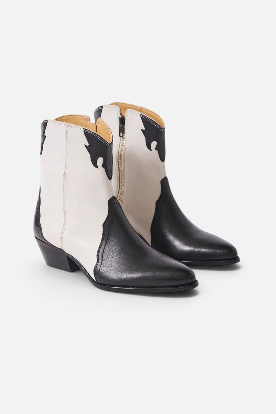 Free People Shoes New Frontier Western Boot in Arctic Fox Combo – pair