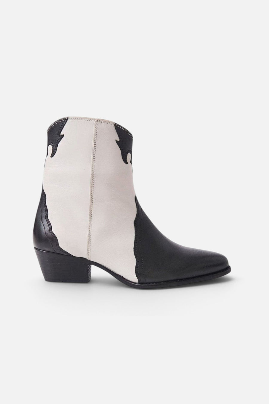 Free People Shoes New Frontier Western Boot in Arctic Fox Combo – side view
