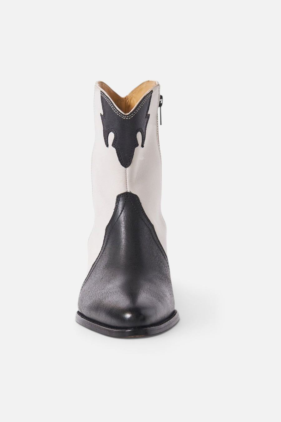 Free People Shoes New Frontier Western Boot in Arctic Fox Combo – front view
