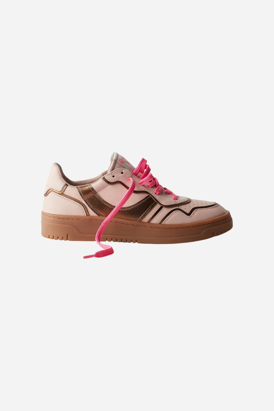 Free People Shoes Retro Thirty Love Sneaker in Cloud Pink Combo – back view