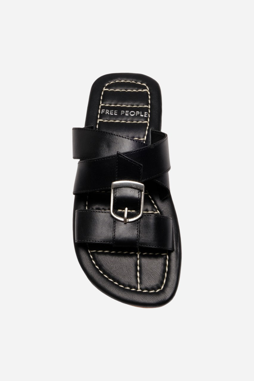 Free People Shoes Sloan Buckle Sandals in Black – back view
