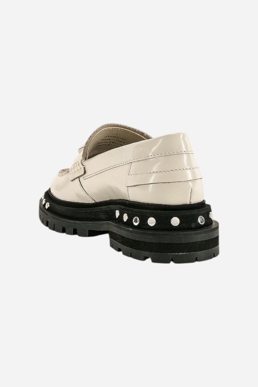 Free People Shoes Teagan Tassel Loafers in Antique Ivory – side view
