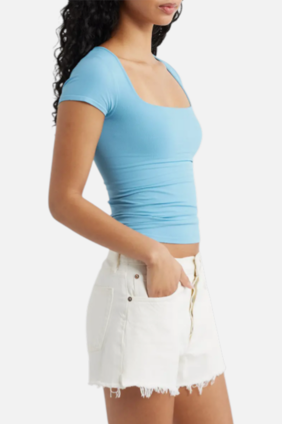 Free People Sunfade Clean Lines Baby in Blissful Blue – back view