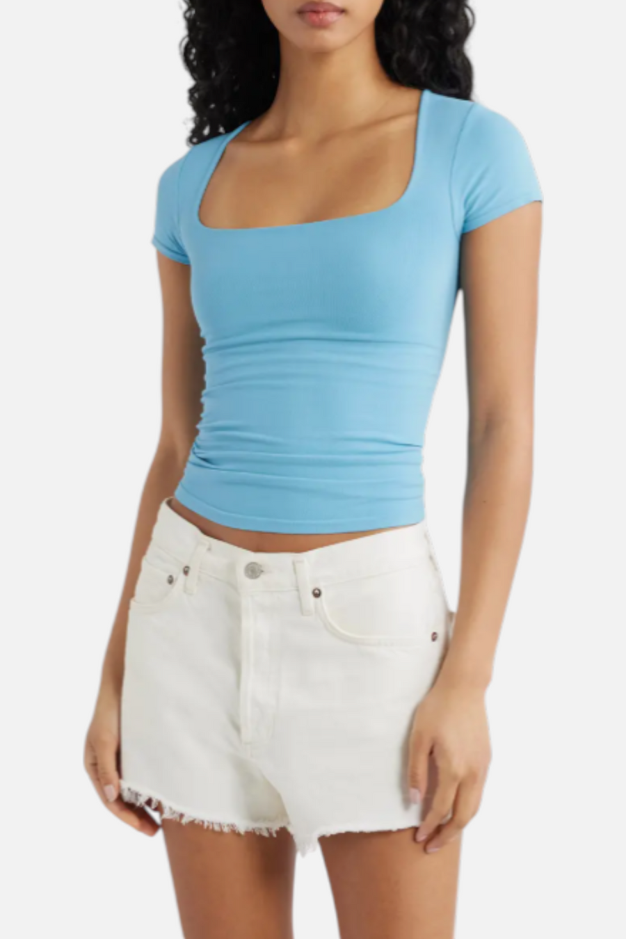 Free People Sunfade Clean Lines Baby in Blissful Blue – front view