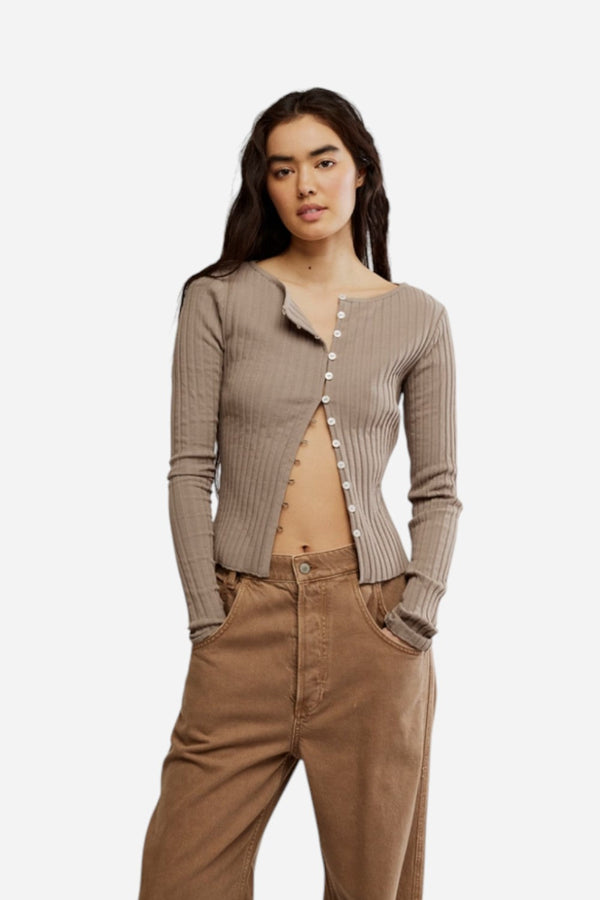Free People Tilly Long-Sleeve in Fallen Rock