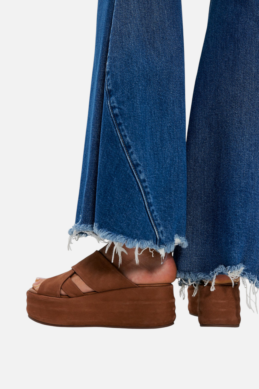 Free People Wanderbay Flatform in Latte – detail