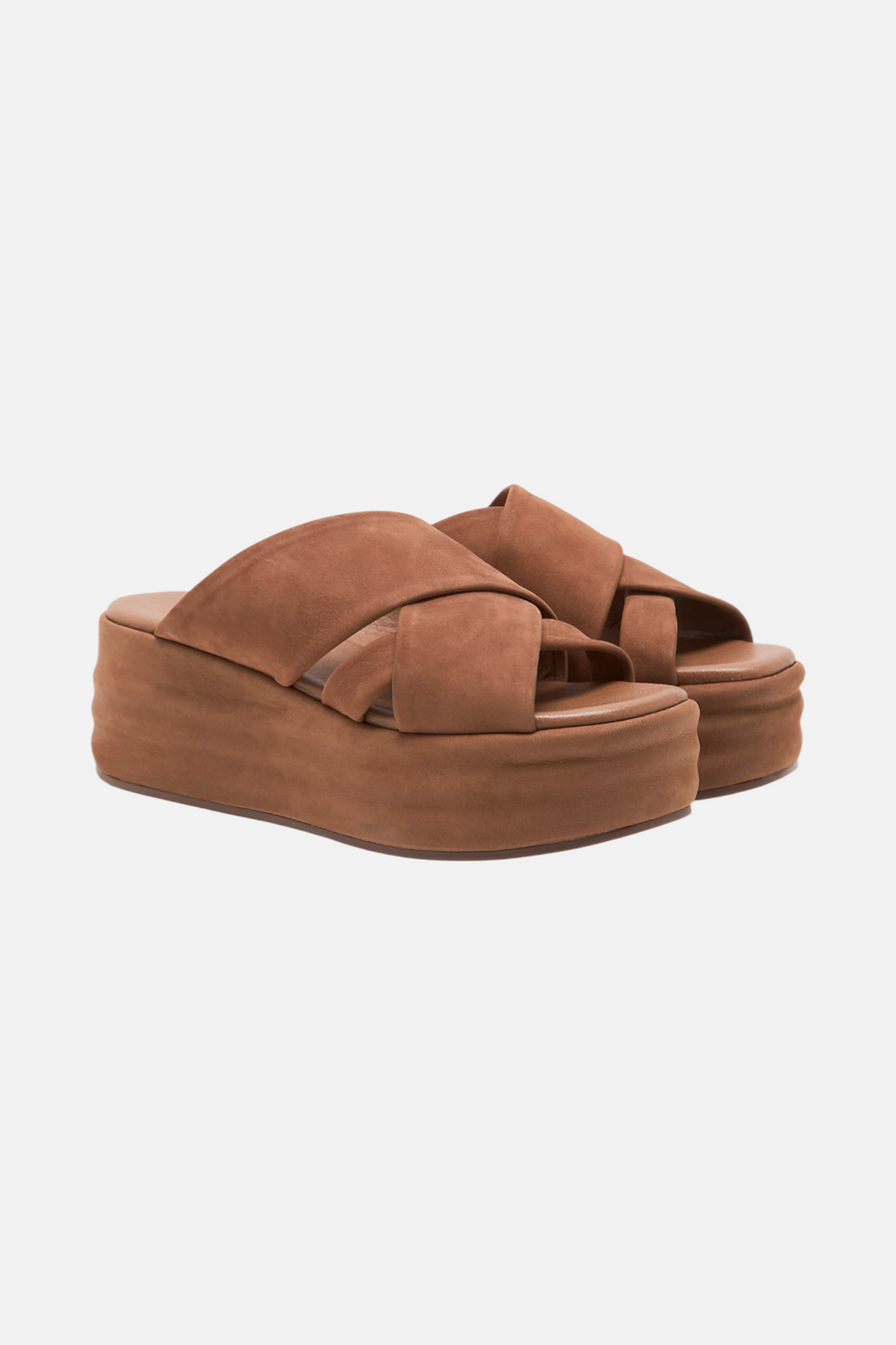 Free People Wanderbay Flatform in Latte – front view