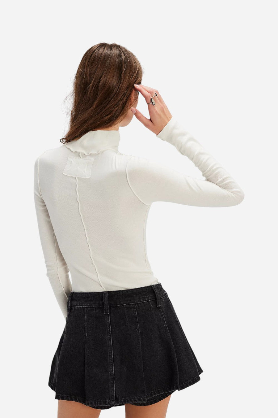 Free People We the Free Stephie Denim Skort In The City – side view