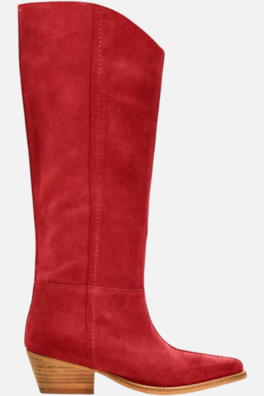 Free People Women's Sway Low Slouch Boots 2.0 in Red – detail