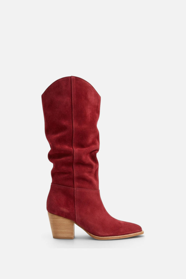 Free People Women's Sway Low Slouch Boots 2.0 in Red
