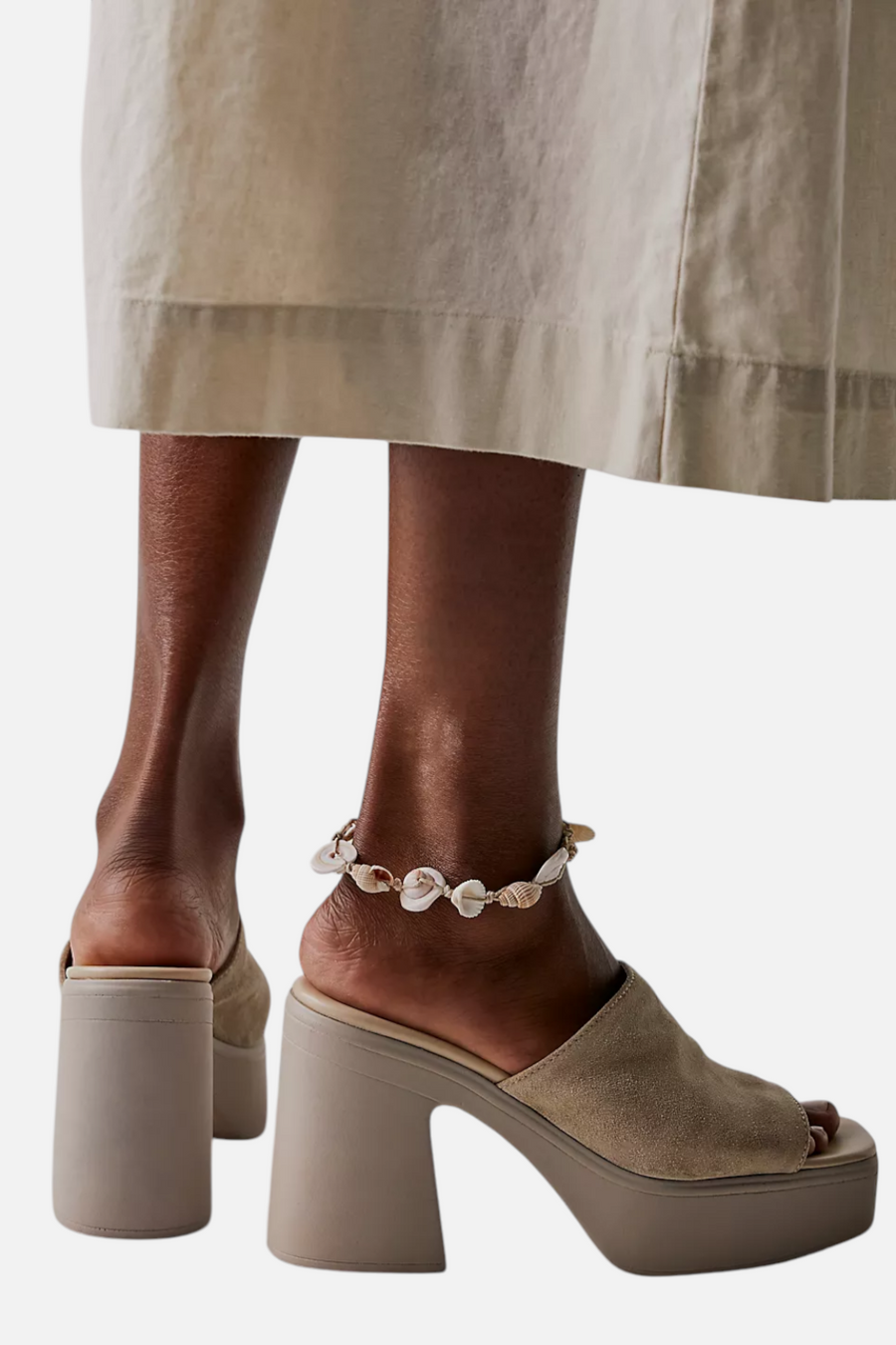 Free People Women's Zoe Platform in Diamond Suede – side view