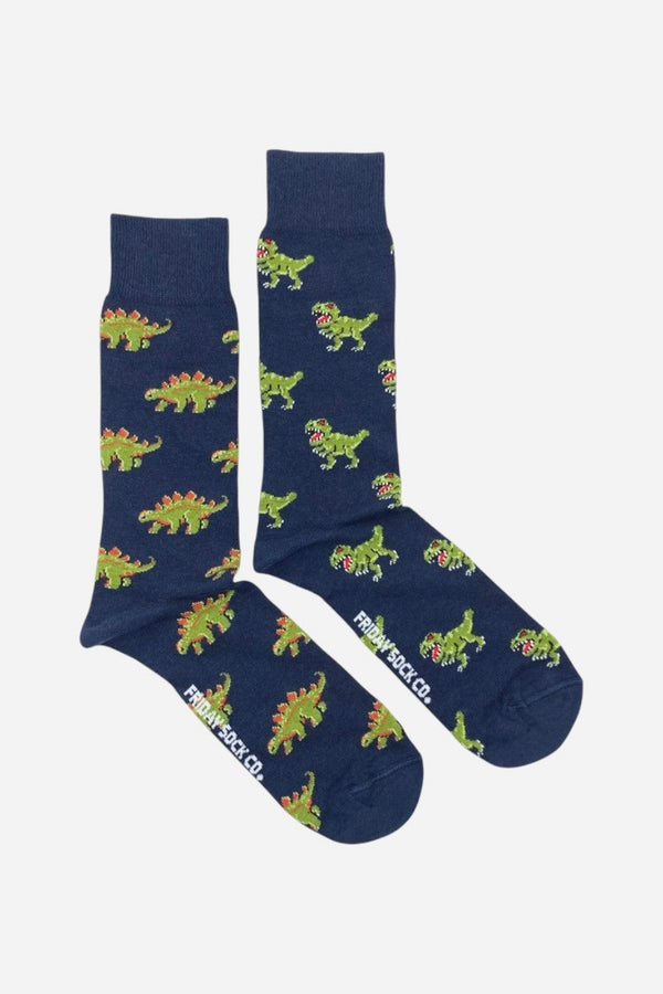 Friday Sock Co. Green Dinosaurs