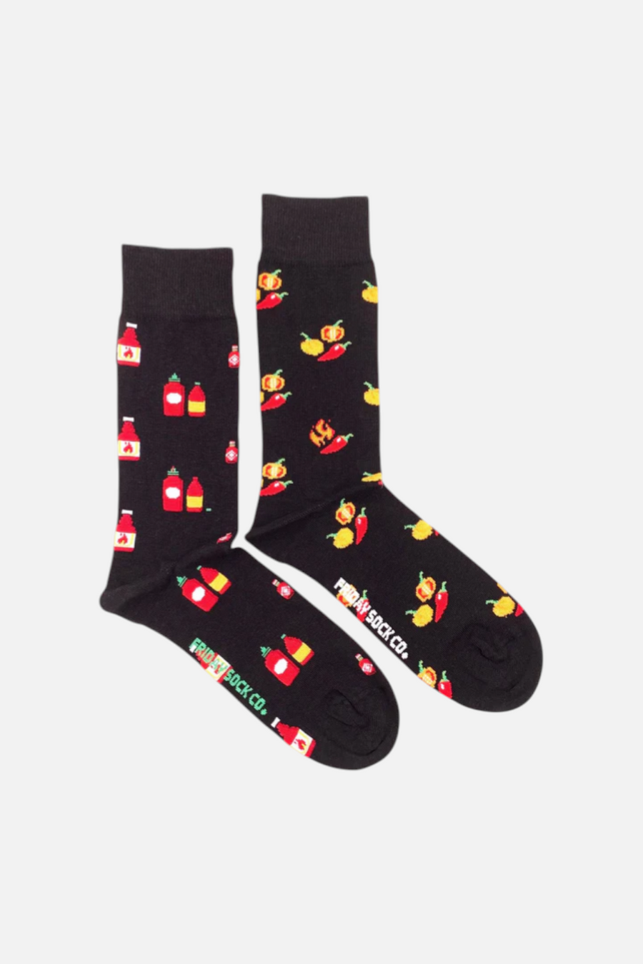 Friday Sock Co Hot Sauce Socks – front view