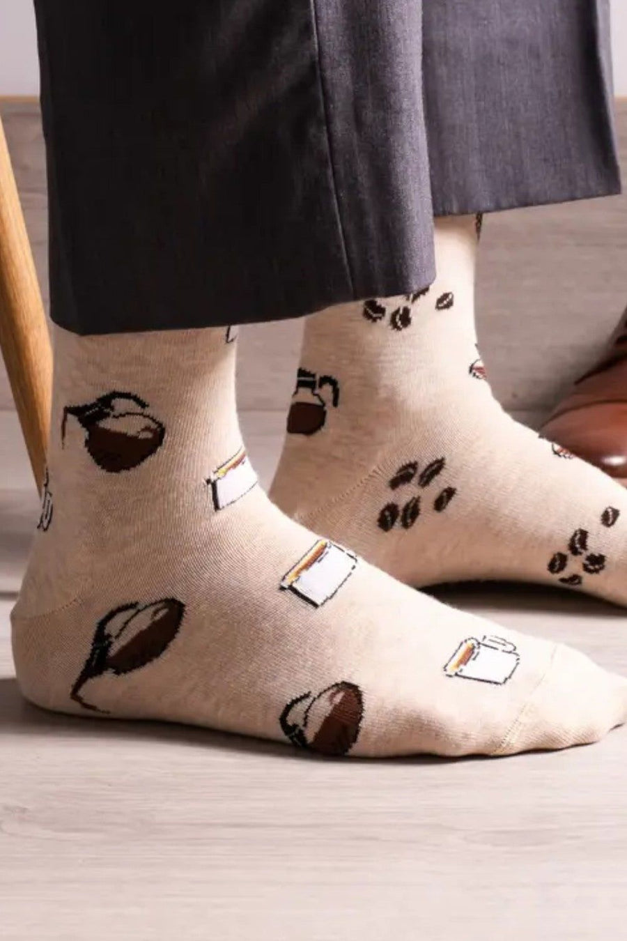Friday Sock Co. Vintage Coffee – back view