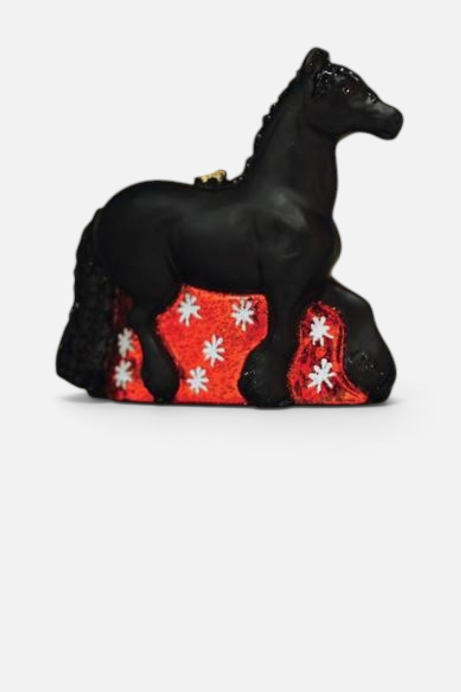 Friesian Horse Ornament – side view