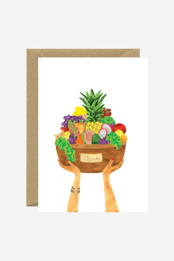 Fruit Basket - Thank you Greeting card