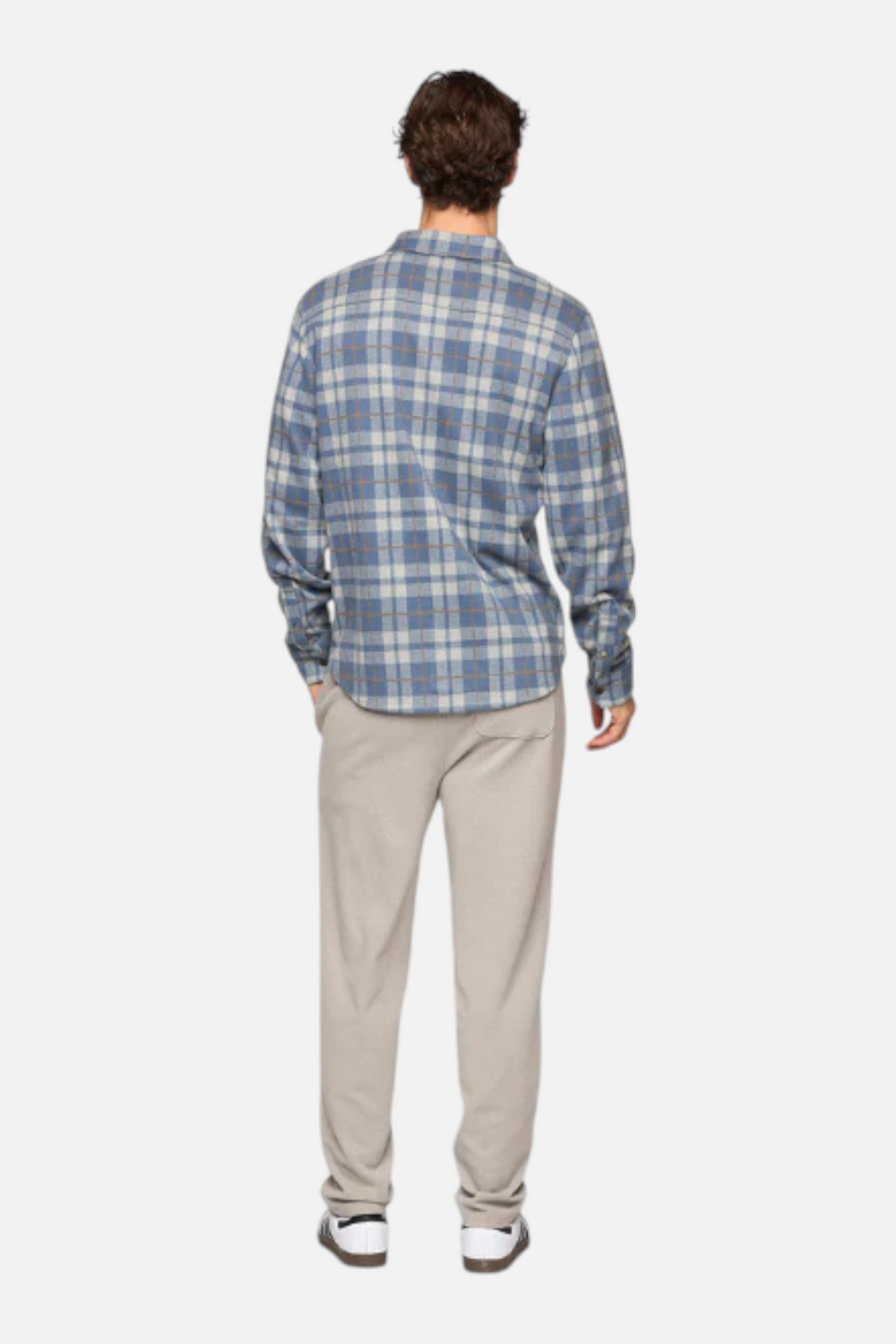 Fundamental Coast Men's Nazare Ranch Long Sleeve in Sailor – side view
