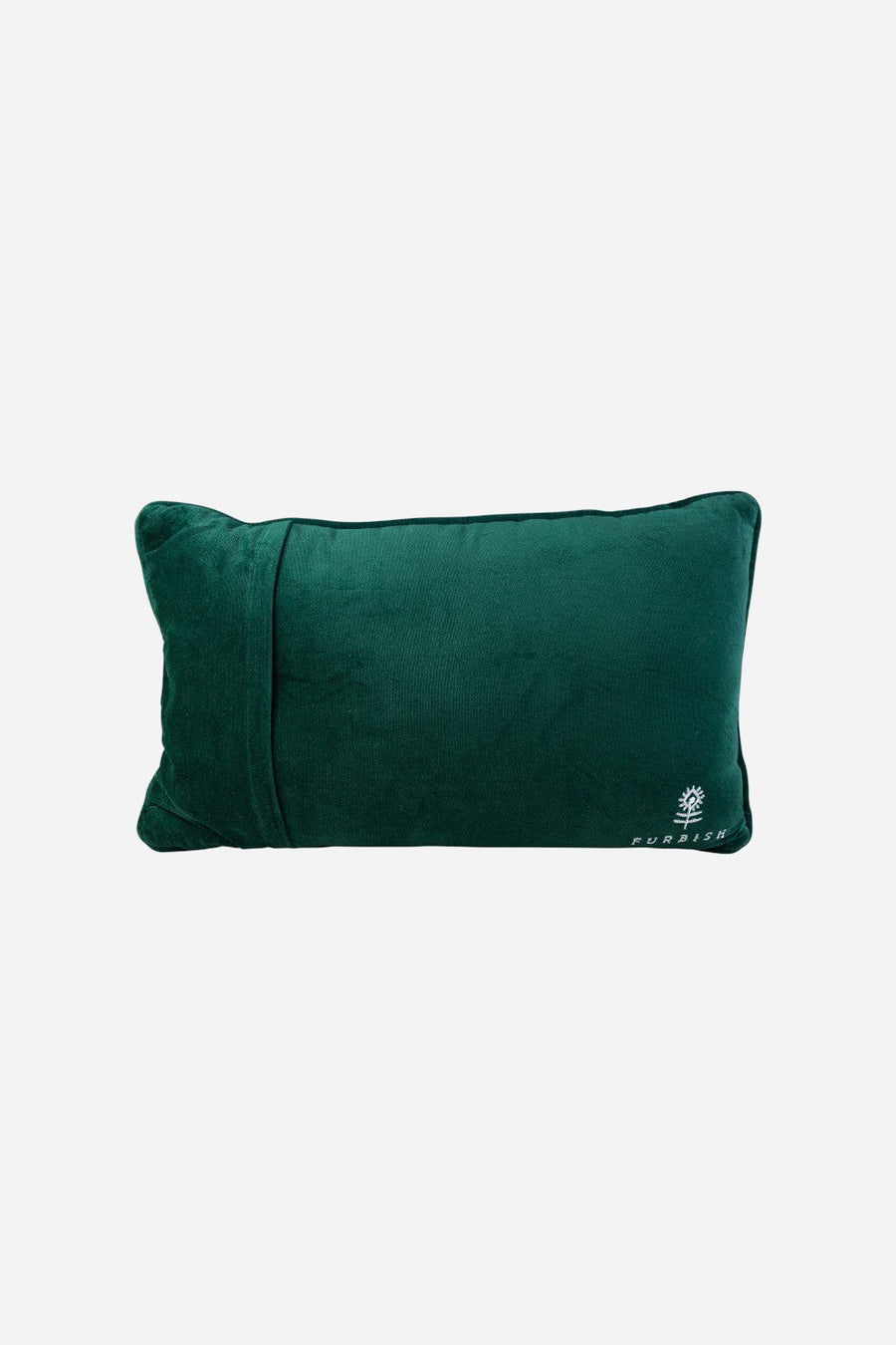 Furbish Caviar and Cash Needlepoint Pillow – back view