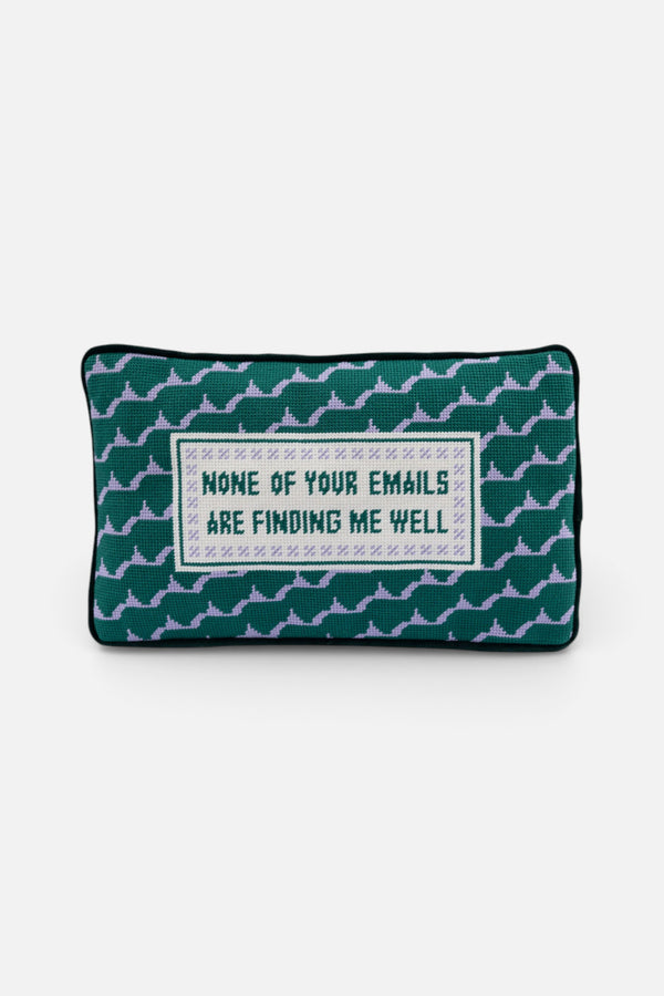 Furbish Emails Finding Me Pillow