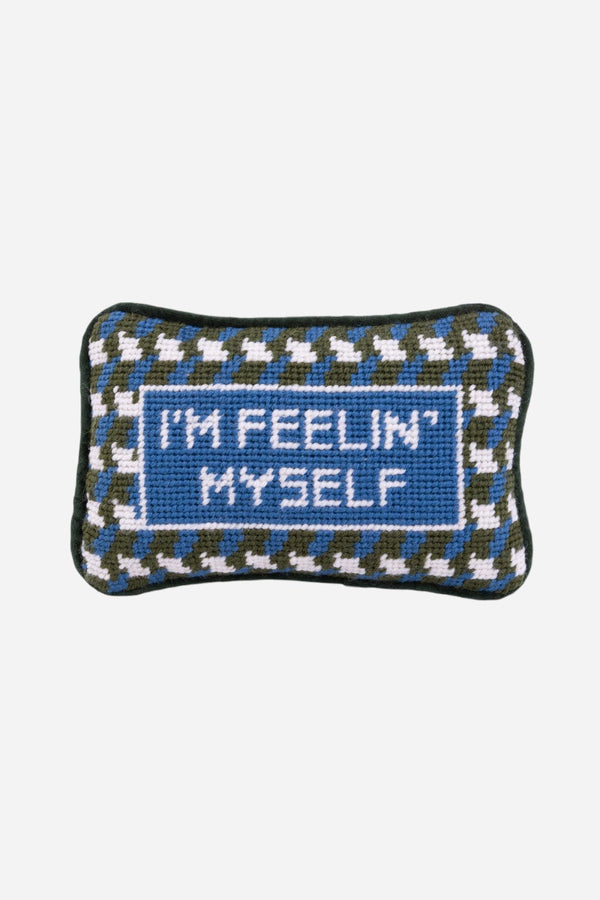 Furbish Feelin' Myself Mini Needlepoint Pillow